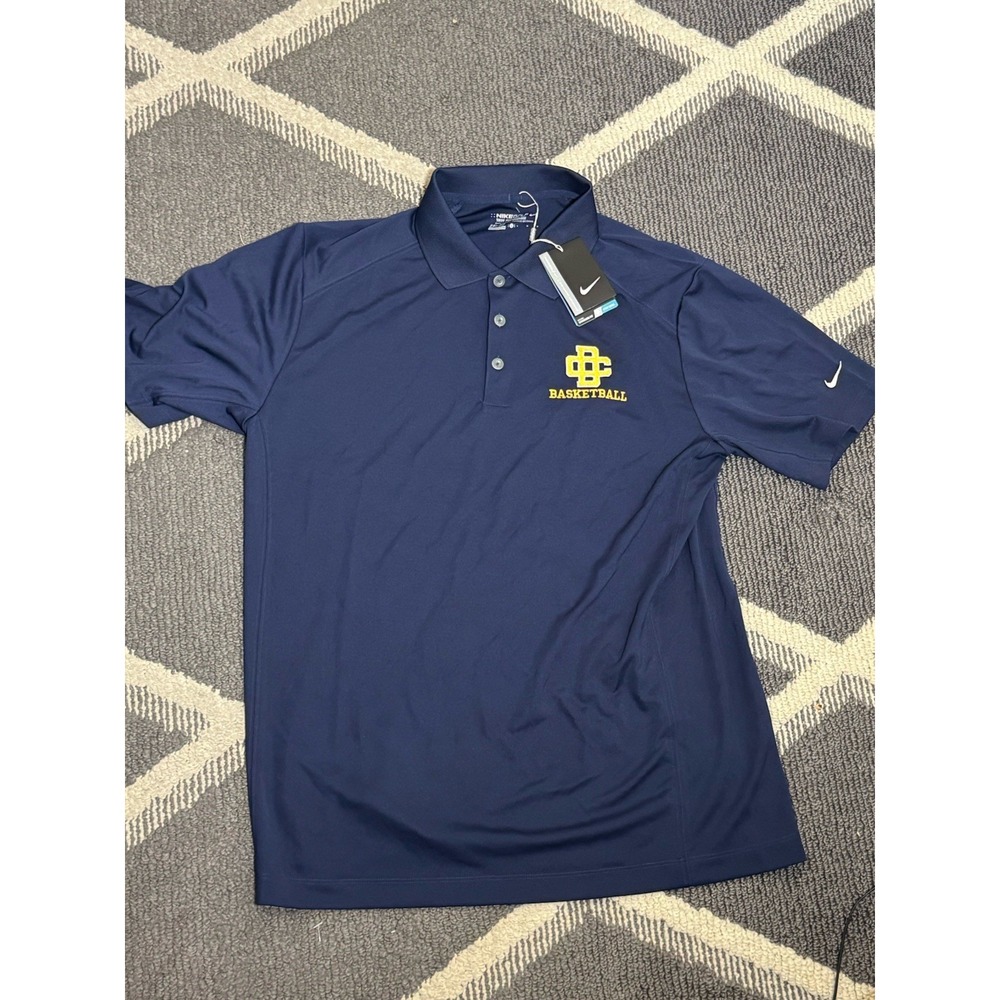Brand New With Tags Polo Navy Blue Mens L Detroit County Nike Basketball - Picture 1 of 11